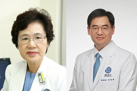 서창옥 분당차병원 교수(사진 좌)와 김용배 연세암병원 교수
