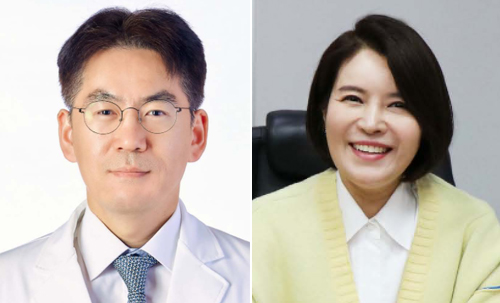 소아당뇨대상을 수상한 서울의대 김재현(왼쪽) 부교수와 아주의대 허윤정 교수